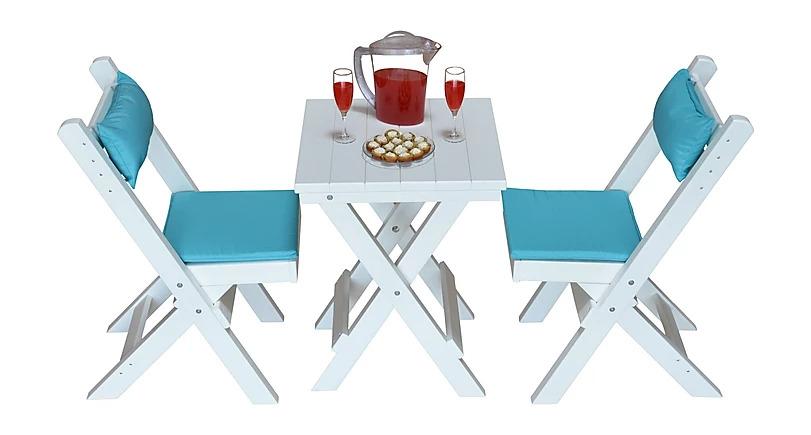 A & L Furniture A & L Furniture Poly Coronado Square Folding Bistro Set Bistro Set