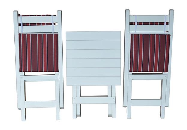 A & L Furniture A & L Furniture Poly Coronado Square Folding Bistro Set Bistro Set