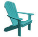 A & L Furniture A & L Furniture Poly Fanback Adirondack Chair Aruba Blue Chair 880-Aruba Blue