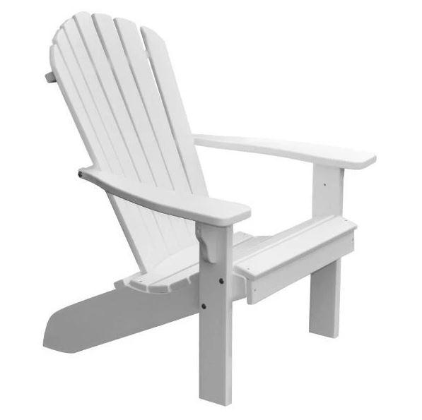 A & L Furniture A & L Furniture Poly Fanback Adirondack Chair White Chair 880-White