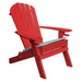 A & L Furniture A & L Furniture Poly Folding Adirondack Chair w/2 Cupholders Bright Red Chair 881E-Bright Red