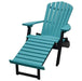 A & L Furniture A & L Furniture Poly Folding/Reclining Adirondack Chair w/ Pullout Ottoman Chair