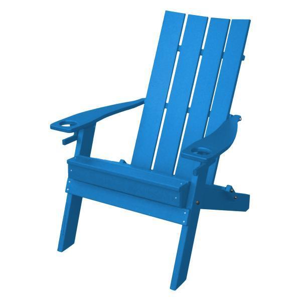 A & L Furniture A & L Furniture Poly Hampton Folding Adirondack Chair w/2 Cupholders Chair