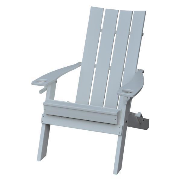 A & L Furniture A & L Furniture Poly Hampton Folding Adirondack Chair w/2 Cupholders Chair