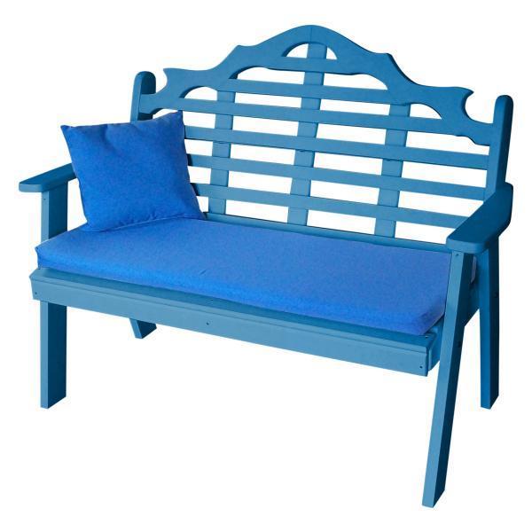 A & L Furniture A & L Furniture Poly Marlboro Garden Bench 4ft / Blue Bench 857-4FT-Blue