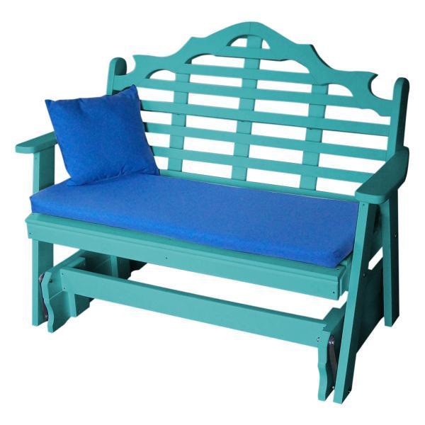 A & L Furniture A & L Furniture Poly Marlboro Glider 4ft / Aruba Blue Glider 877-4FT-Aruba Blue