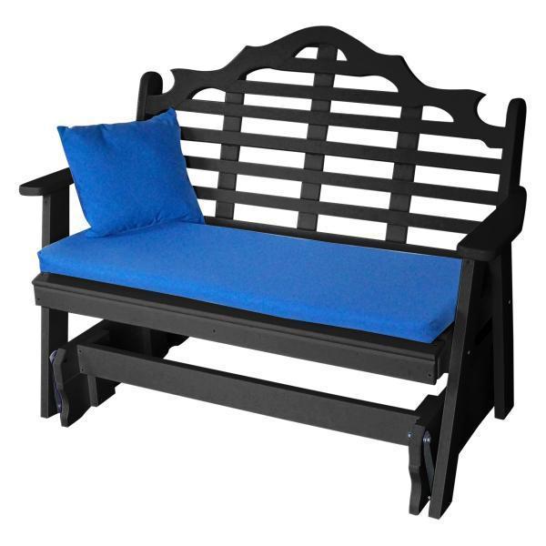 A & L Furniture A & L Furniture Poly Marlboro Glider 4ft / Black Glider 877-4FT-Black