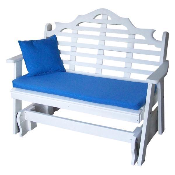 A & L Furniture A & L Furniture Poly Marlboro Glider 4ft / White Glider 877-4FT-White