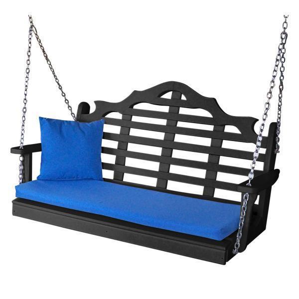 A & L Furniture A & L Furniture Poly Marlboro Swing 4ft / Black Swing 867-4FT-Black