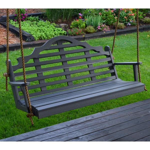 A & L Furniture A & L Furniture Poly Marlboro Swing 4ft / Dark Gray Swing 867-4FT-Dark Gray