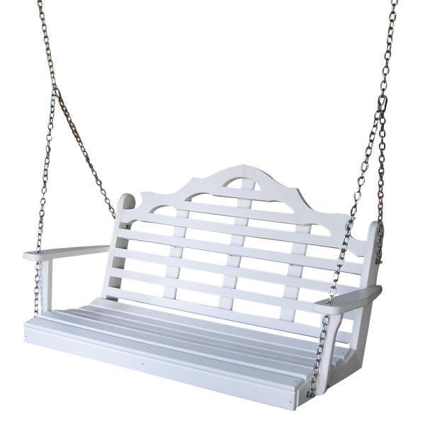 A & L Furniture A & L Furniture Poly Marlboro Swing 4ft / White Swing 867-4FT-White