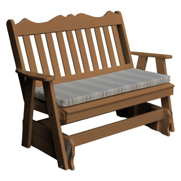 A & L Furniture A & L Furniture Poly Royal English Glider 4ft / Cedar Glider 875-4FT-Cedar