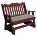 A & L Furniture A & L Furniture Poly Royal English Glider 4ft / Cherrywood Glider 875-4FT-Cherrywood