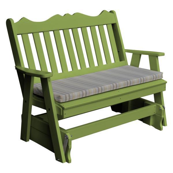 A & L Furniture A & L Furniture Poly Royal English Glider 4ft / Tropical Lime Glider 875-4FT-Tropical Lime