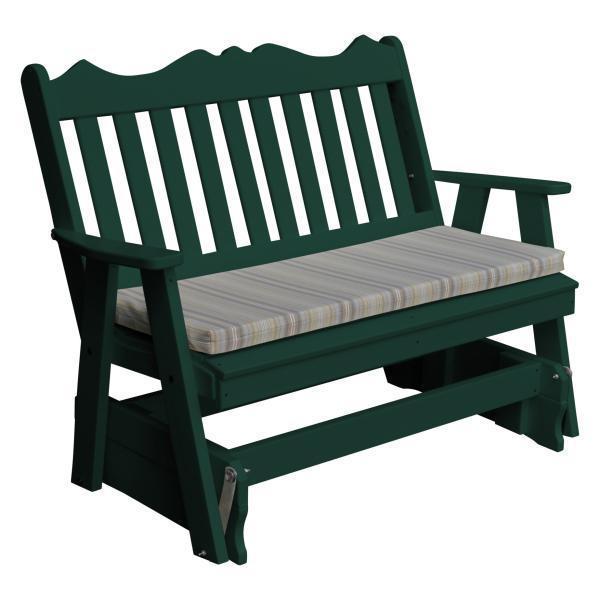 A & L Furniture A & L Furniture Poly Royal English Glider 4ft / Turf Green Glider 875-4FT-Turf Green