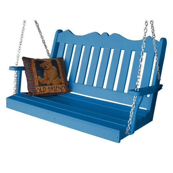 A & L Furniture A & L Furniture Poly Royal English Swing 4ft / Blue Swing 865-4FT-Blue