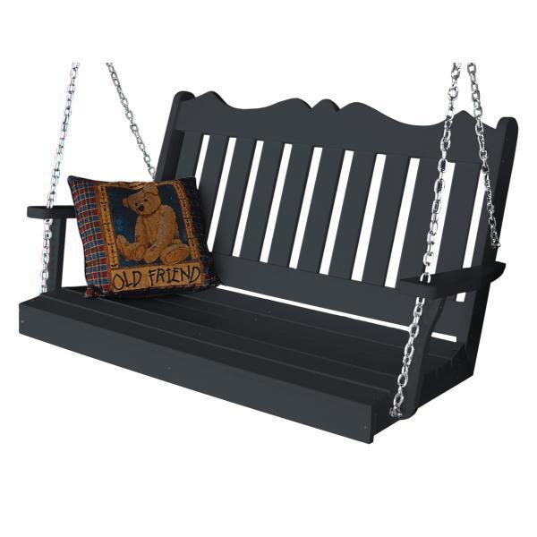 A & L Furniture A & L Furniture Poly Royal English Swing 4ft / Dark Gray Swing 865-4FT-Dark Gray