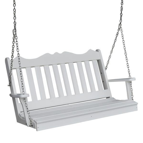 A & L Furniture A & L Furniture Poly Royal English Swing 4ft / White Swing 865-4FT-White