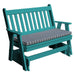 A & L Furniture A & L Furniture Poly Traditional English Glider 4ft / Aruba Blue Glider 870-4FT-Aruba Blue