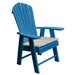 A & L Furniture A & L Furniture Poly Upright Adirondack Chair Blue Chair 882-Blue