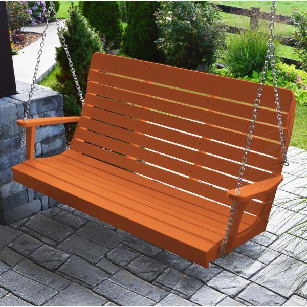 A & L Furniture A & L Furniture Poly Winston Swing 4ft / Orange Swing 862-4FT-Orange