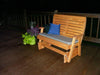 A & L Furniture A & L Furniture Pressure Treated Pine Highback Glider Glider