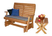 A & L Furniture A & L Furniture Pressure Treated Pine Highback Glider Glider