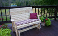 A & L Furniture A & L Furniture Pressure Treated Pine Highback Glider Glider