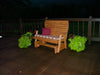 A & L Furniture A & L Furniture Pressure Treated Pine Highback Glider Glider