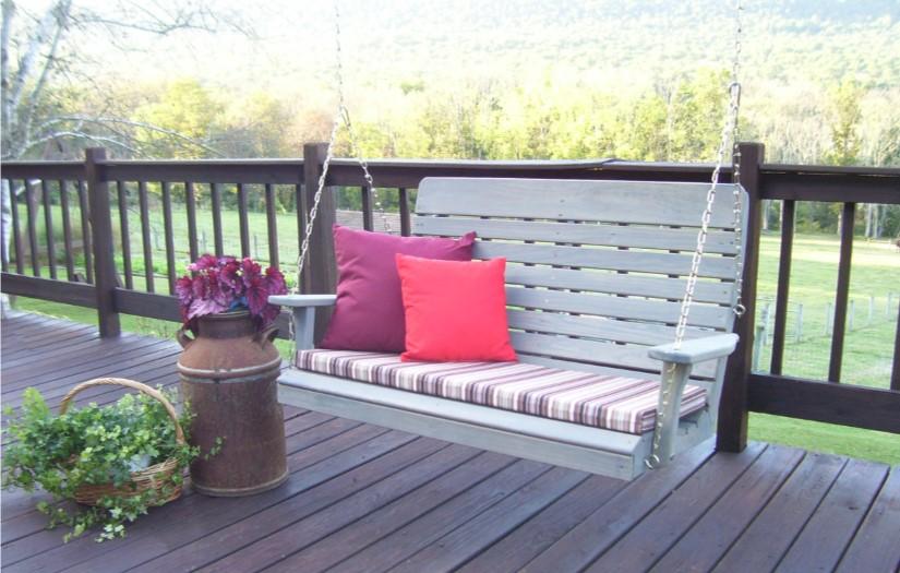 A & L Furniture A & L Furniture Pressure Treated Pine Highback Porch Swing Swing