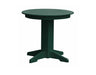 A & L Furniture A & L Furniture Round Dining Table- Specify for FREE 2" Umbrella Hole 33 Inch / Turf Green Dining Table 4140-TurfGreen