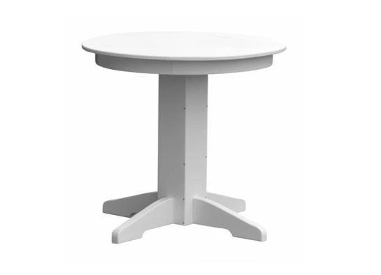 A & L Furniture A & L Furniture Round Dining Table- Specify for FREE 2" Umbrella Hole Dining Table