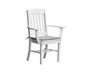 A & L Furniture A & L Furniture Royal Dining Chair w/ Arms White Dining Chair 4112-White