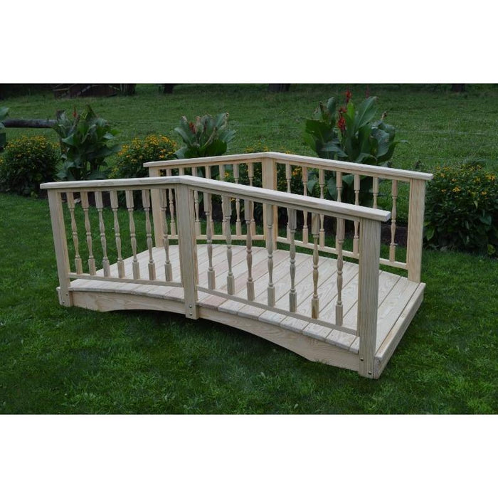 A & L Furniture A & L Furniture Spindle Garden Bridge in Pressure Treated Pine Pine Bridge