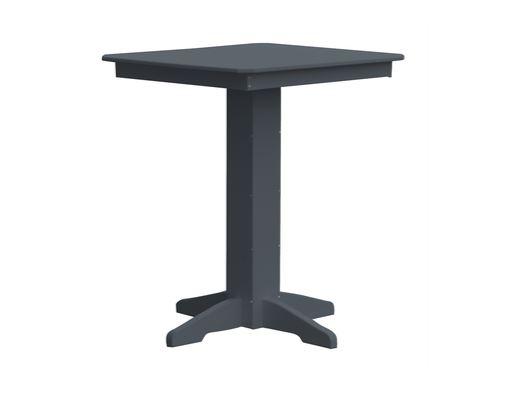 A & L Furniture A & L Furniture Square Bar Table- Specify for FREE 2" Umbrella Hole 33 Inch / Dark Gray Bar Table 4190-DarkGray