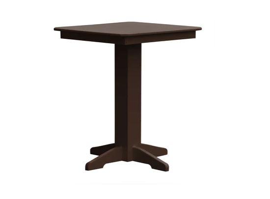 A & L Furniture A & L Furniture Square Bar Table- Specify for FREE 2" Umbrella Hole Bar Table