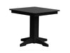 A & L Furniture A & L Furniture Square Dining Table- Specify for FREE 2" Umbrella Hole 33 Inch / Black Dining Table 4150-Black