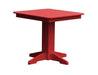 A & L Furniture A & L Furniture Square Dining Table- Specify for FREE 2" Umbrella Hole 33 Inch / Bright Red Dining Table 4150-BrightRed