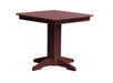 A & L Furniture A & L Furniture Square Dining Table- Specify for FREE 2" Umbrella Hole 33 Inch / Cherry Wood Dining Table 4150-CherryWood