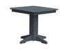 A & L Furniture A & L Furniture Square Dining Table- Specify for FREE 2" Umbrella Hole 33 Inch / Dark Gray Dining Table 4150-DarkGray