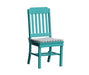 A & L Furniture A & L Furniture Traditional Dining Chair Aruba Blue Dining Chair 4101-ArubaBlue