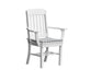 A & L Furniture A & L Furniture Traditional Dining Chair w/ Arms White Dining Chair 4111-White