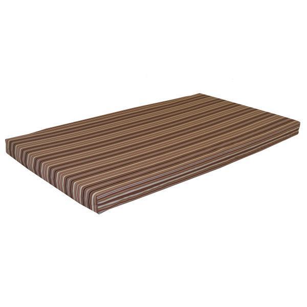 A & L Furniture A & L Furniture VersaLoft Bed Cushion (4" Thick) Twin / Maroon Stripe Pillow 1081-Twin-Maroon Stripe