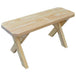 A & L Furniture A & L Furniture Yellow Pine Crossleg Bench Only Bench