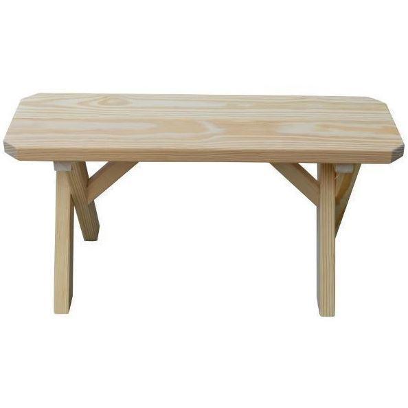 A & L Furniture A & L Furniture Yellow Pine Crossleg Bench Only Bench