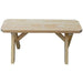 A & L Furniture A & L Furniture Yellow Pine Crossleg Bench Only Bench