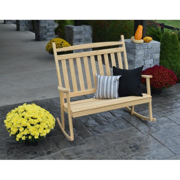 A & L Furniture A & L Furniture Yellow Pine Double Classic Porch Rocker Rocker