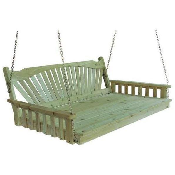 A & L Furniture A & L Furniture Yellow Pine Fanback Swingbed Swingbed