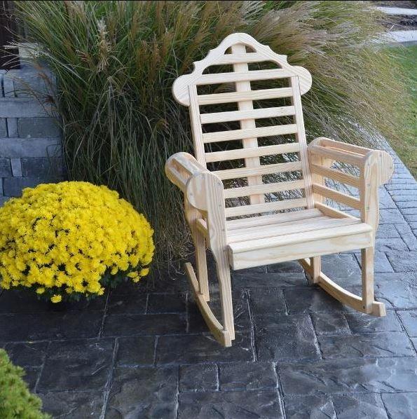 A & L Furniture A & L Furniture Yellow Pine Marlboro Porch Rocker Rocker