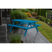 A & L Furniture A & L Furniture Yellow Pine Picnic Table With Attached Benches Black Table & Benches